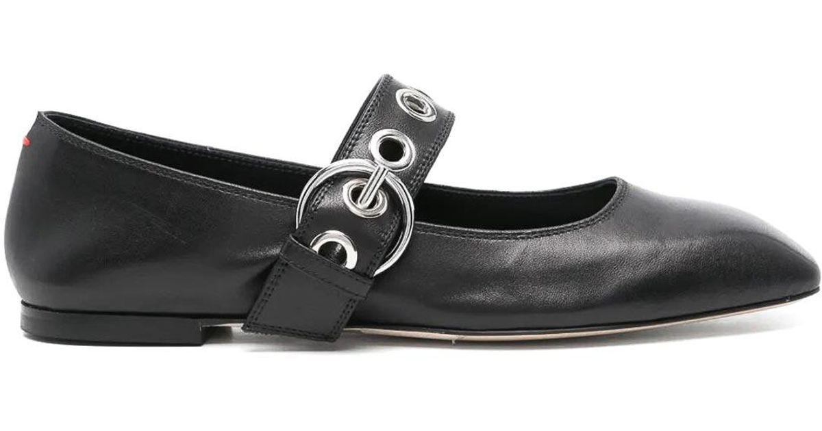 スニーカー AEYDE Women Sneakers UMA EYELET NAPPA LEATHER Black Aeyde Uma Eyelet Nappa Leather in Black | Lyst