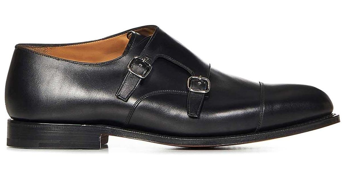 Church's Cowes Monk Strap Loafers in Black for Men | Lyst