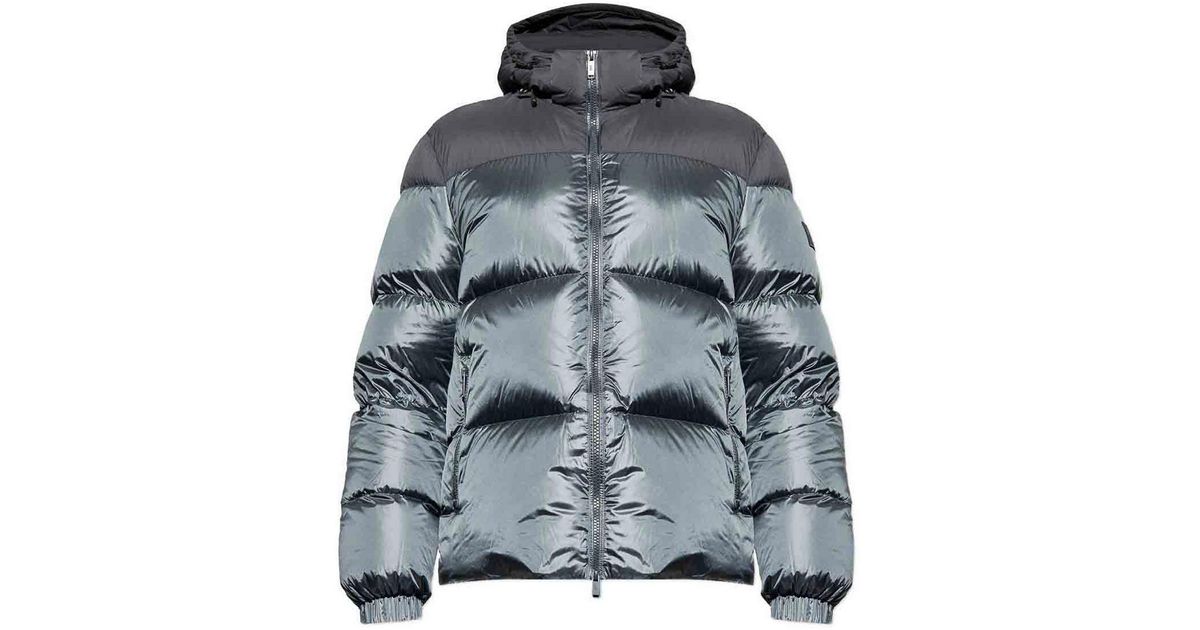 Add Down Jacket With Hood in Grey for Men | Lyst UK
