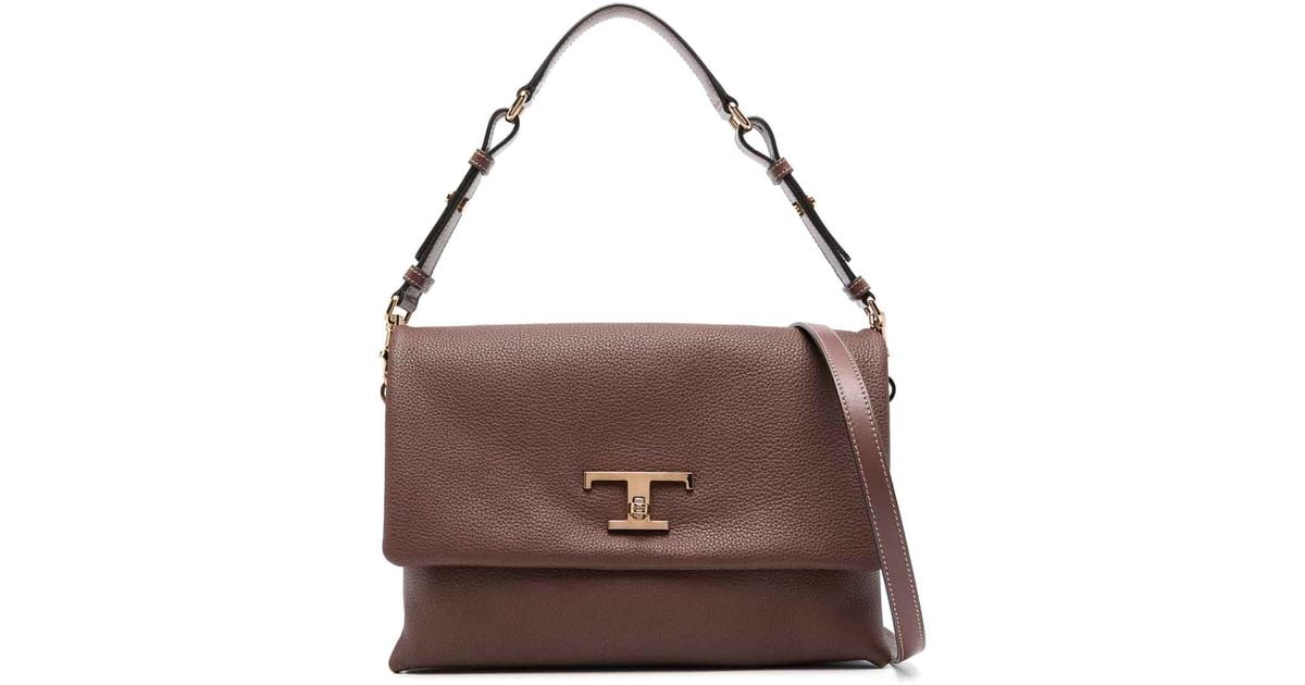 Tod's Tods T Timeless Mini Tote Bag in Brown | Lyst