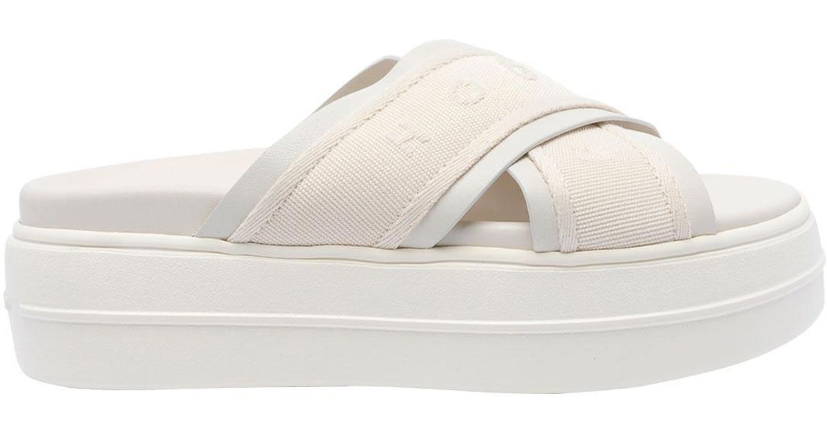 Hogan Skyscraper Sandals in White | Lyst