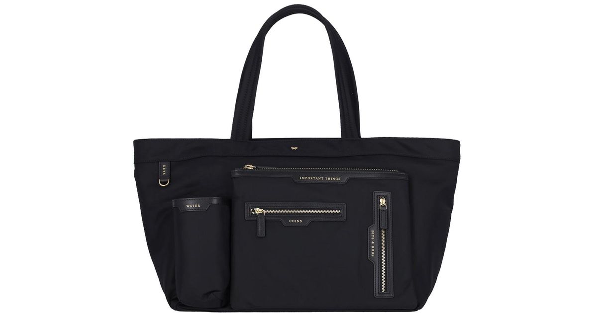 Anya Hindmarch Multipocket Tote Bag in Black Lyst UK