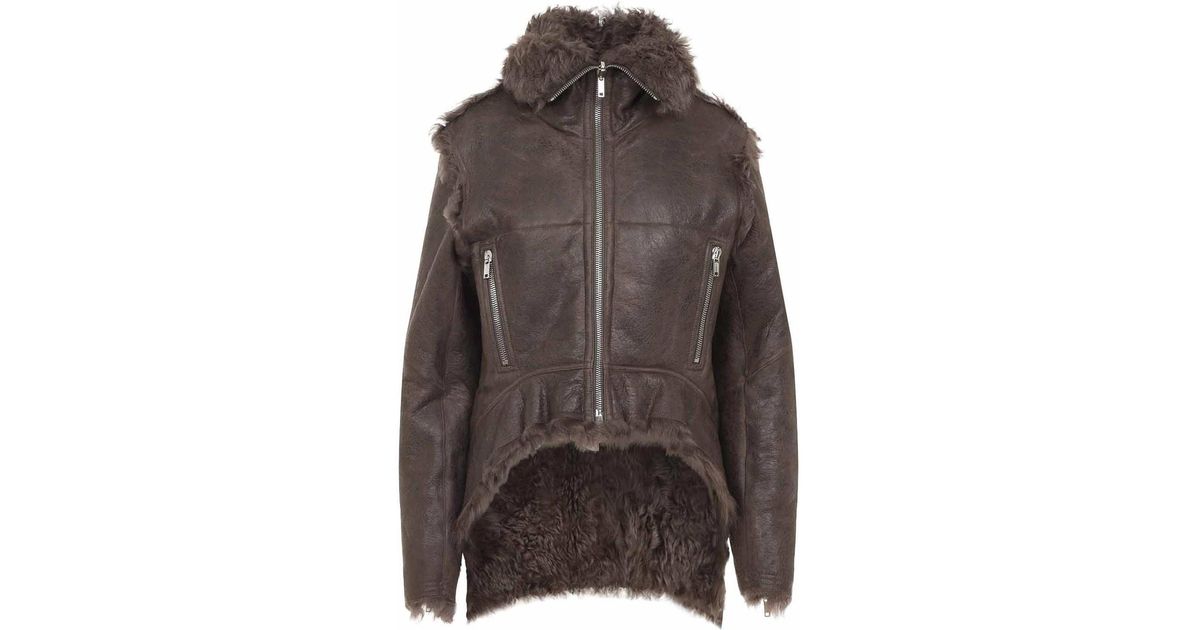 Rick Owens Exploder Jacket in Brown | Lyst