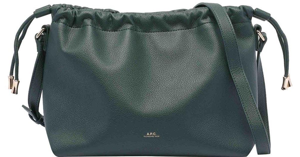 A.P.C. Ninon Shoulder Bag in Green | Lyst