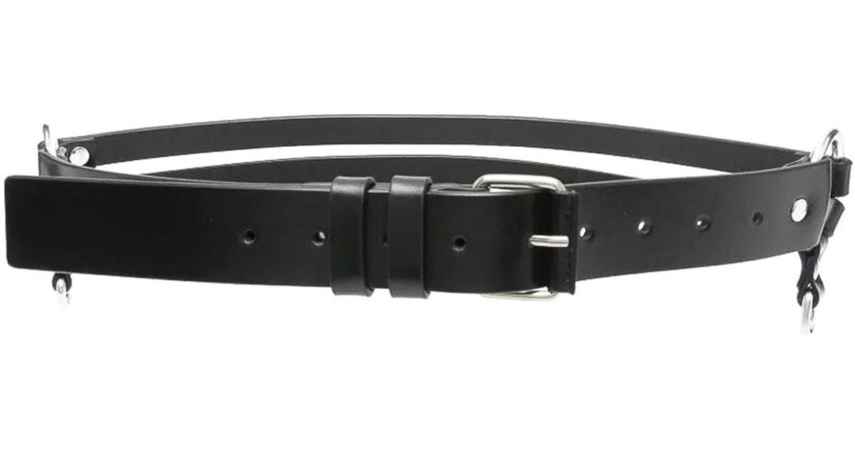 ベルト Ann Demeulemeester MONNA 3,5CM BELT WITH DOUBLE RINGS Ann Demeulemeester Monna 35Cm Belt With Double Rings in