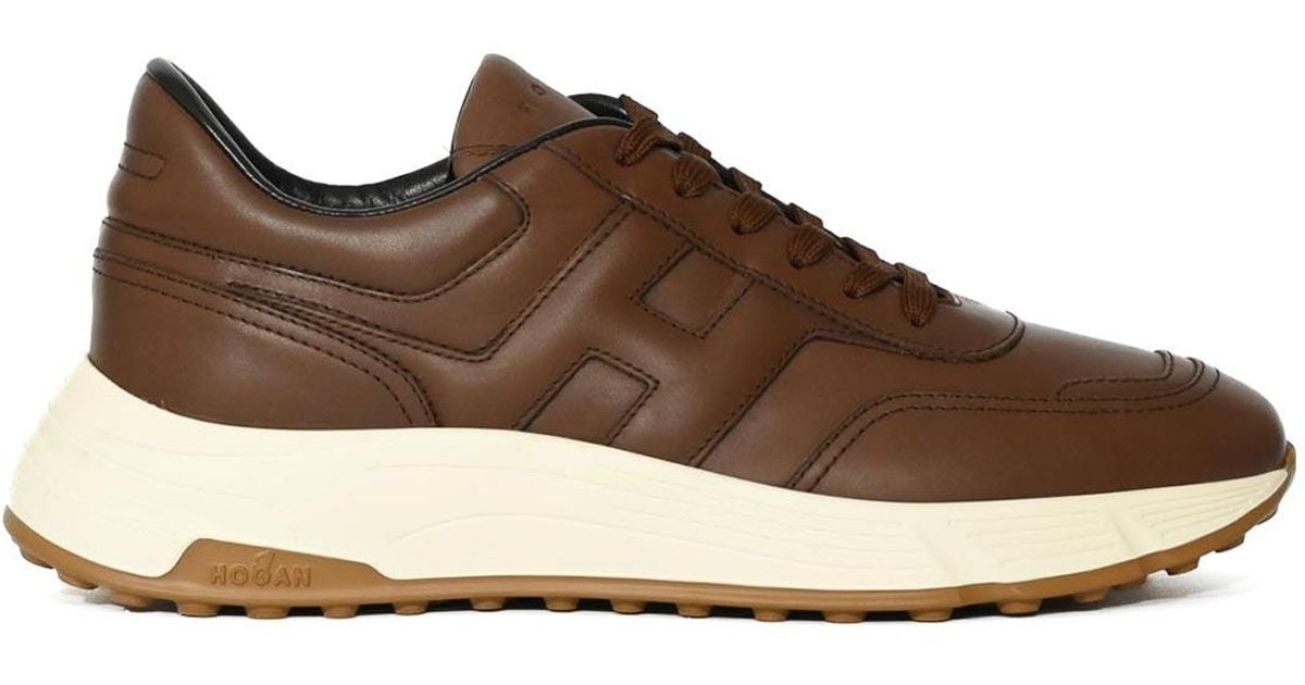 Line Cs Shape Hogan Hyperlight Sneakers in Brown for Men | Lyst