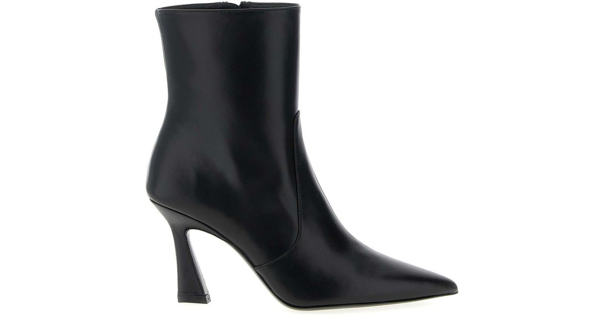 Stuart Foot Stuart Weitzman Vinnie Ankle Boots in Black | Lyst