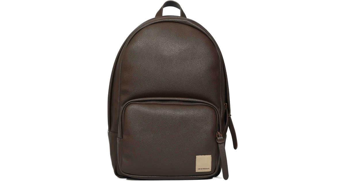 Line Cs Shape Emporio Armani Finish Hammered Capsule Boteh Backpack in Grey for Men ...