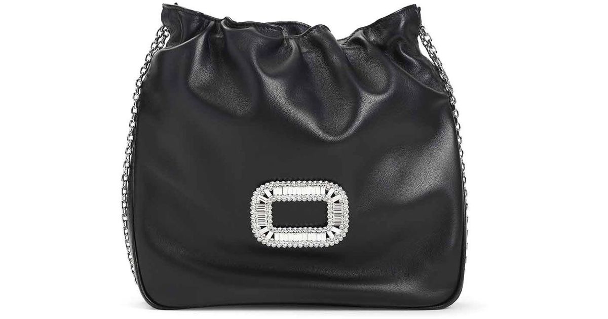 【送関込】Roger Vivier☆Pilgrim Pocket Mini Clutch Roger Vivier Pilgrim Pocket Mini Clutch in Black | Lyst