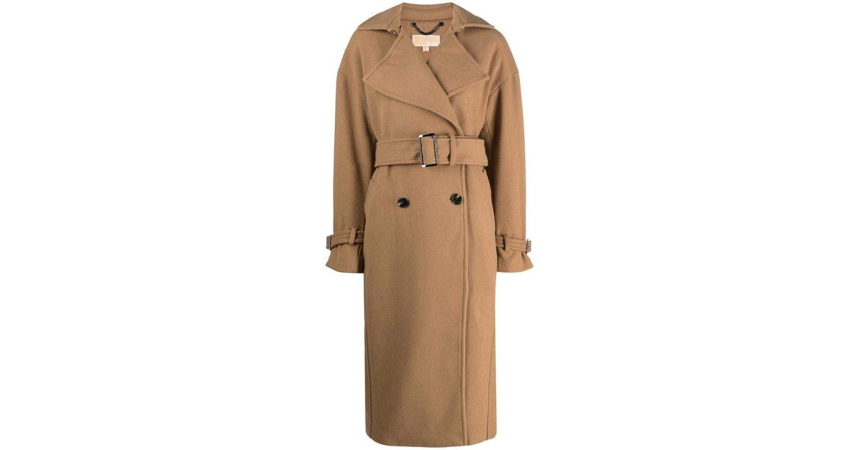Michael kors double breasted trench coat sale