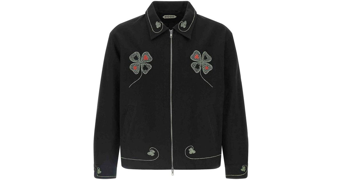 Bode Lucky Draw Jacket in Black for Men | Lyst