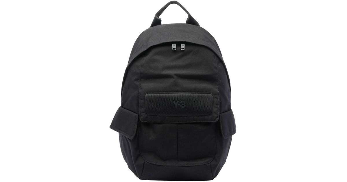 Y-3 Adidas Backpack in Black for Men | Lyst