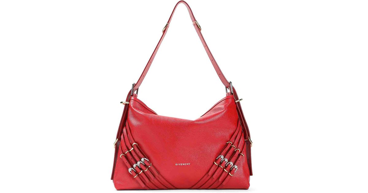 Givenchy Voyou Buckles Bag in Red | Lyst