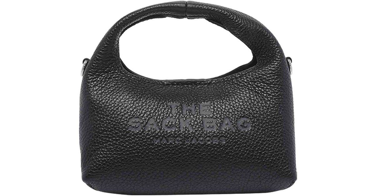 Sack Micro Marc Jacobs The Micro Crossbody Sack Bag in Black | Lyst UK