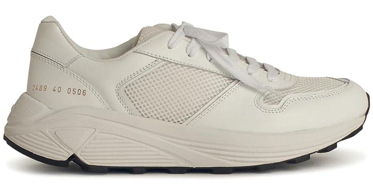 スニーカー Common Projects Runner' White Leather Blend Sneakers 22926365_53142245_1000.jpg