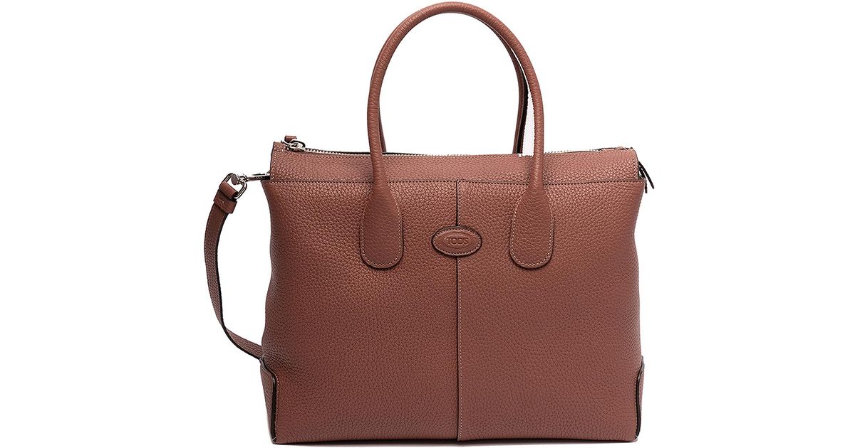 Tod's Leather Grey Handbag Purse shoulder bag Very Good Condition | eBay
