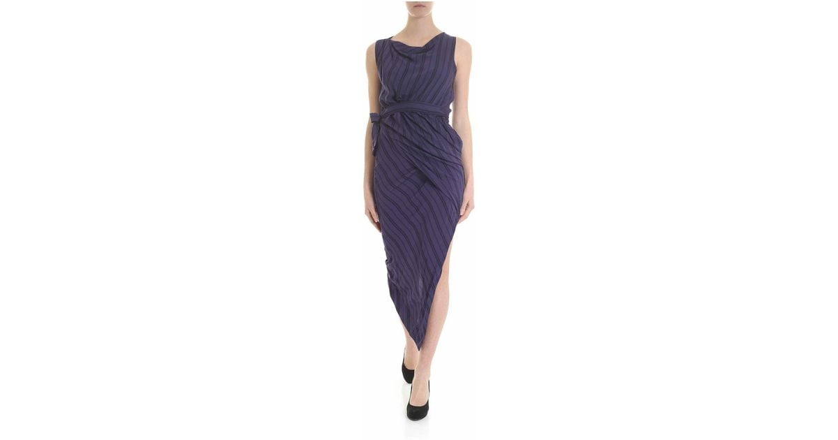 Vivienne Westwood Anglomania Vian Dress With And Black Stripes in