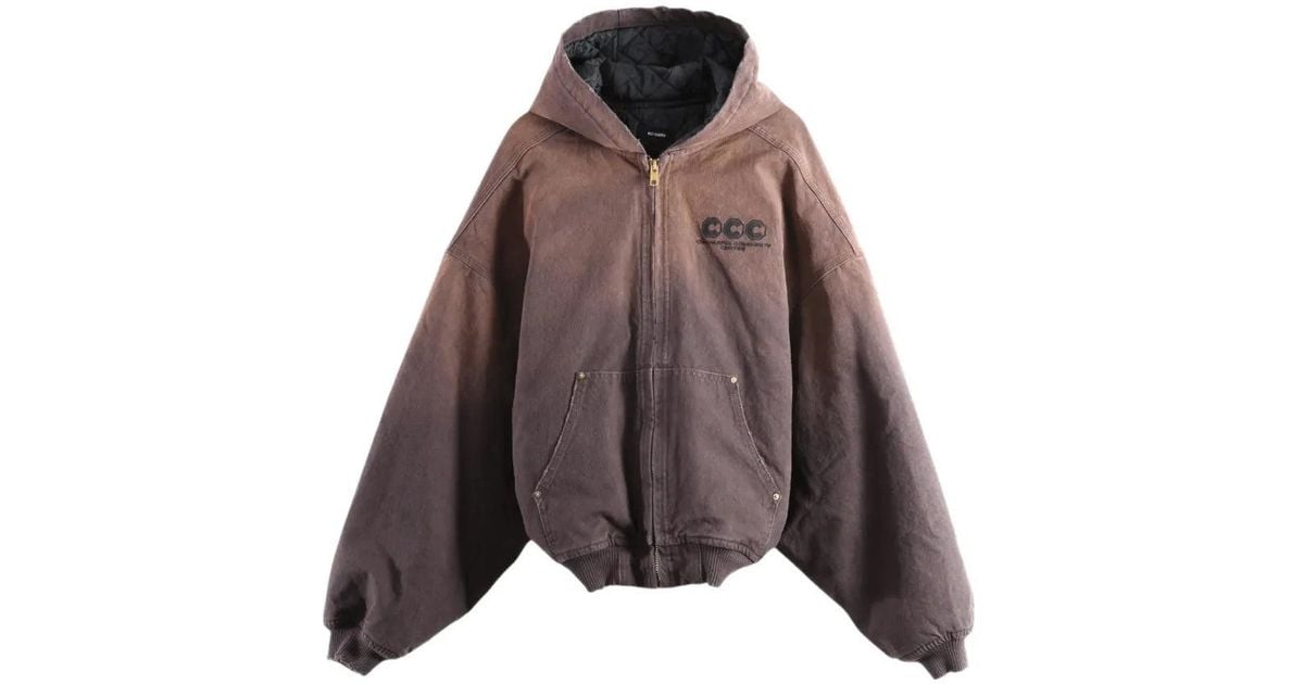 Willy Chavarria Quilted Juggernaut Logo-Embroidered Hooded Jacket in ...