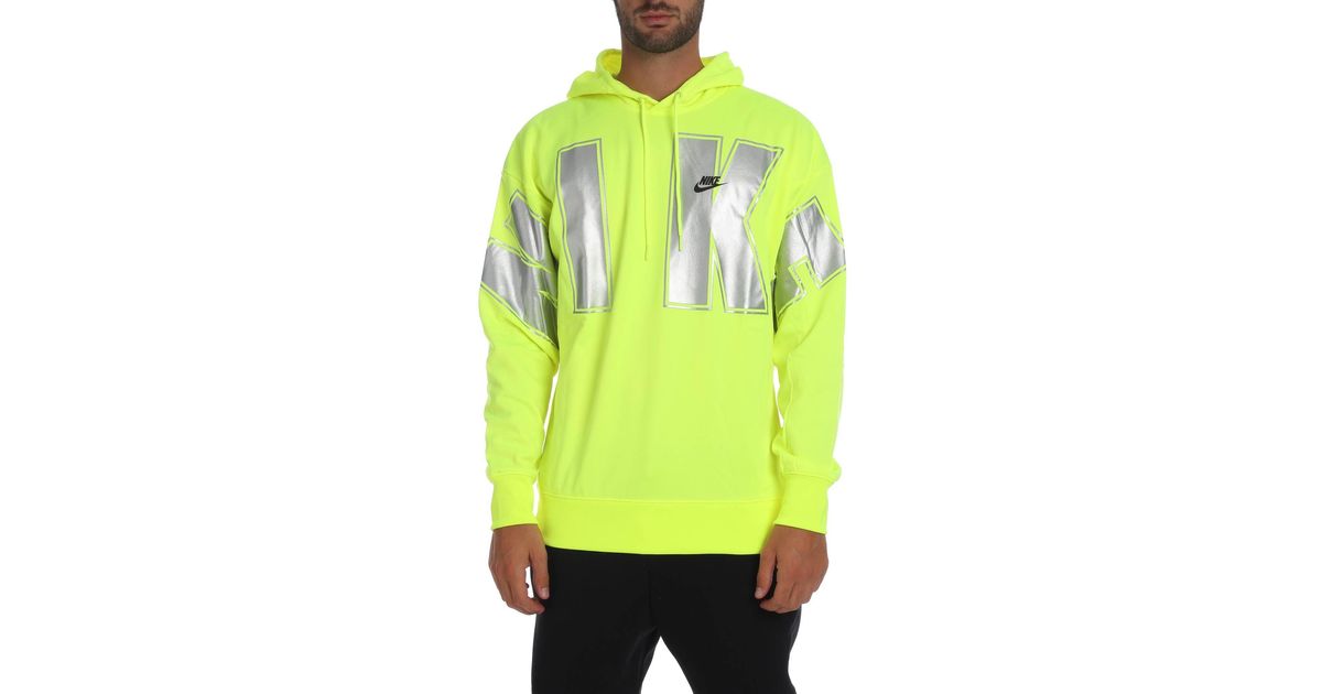 Felpa Sportswear giallo fluo da Uomo di Nike in Giallo - Lyst