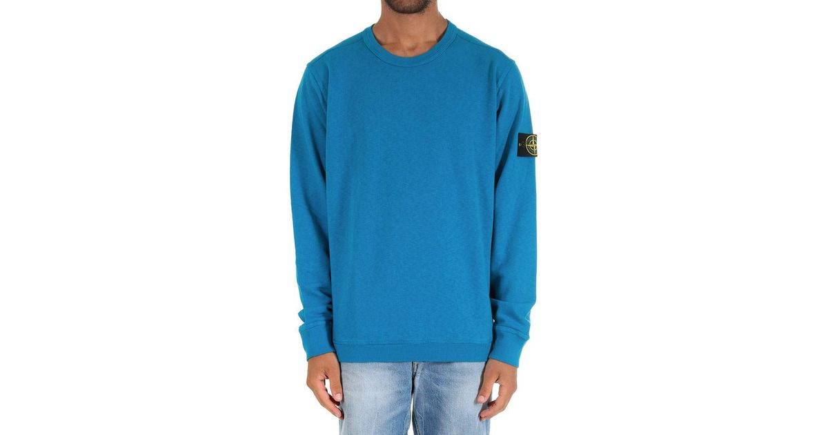 stone island baby blue sweatshirt