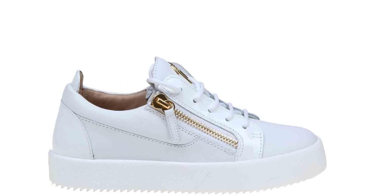 giuseppe zanotti gail leather sneaker