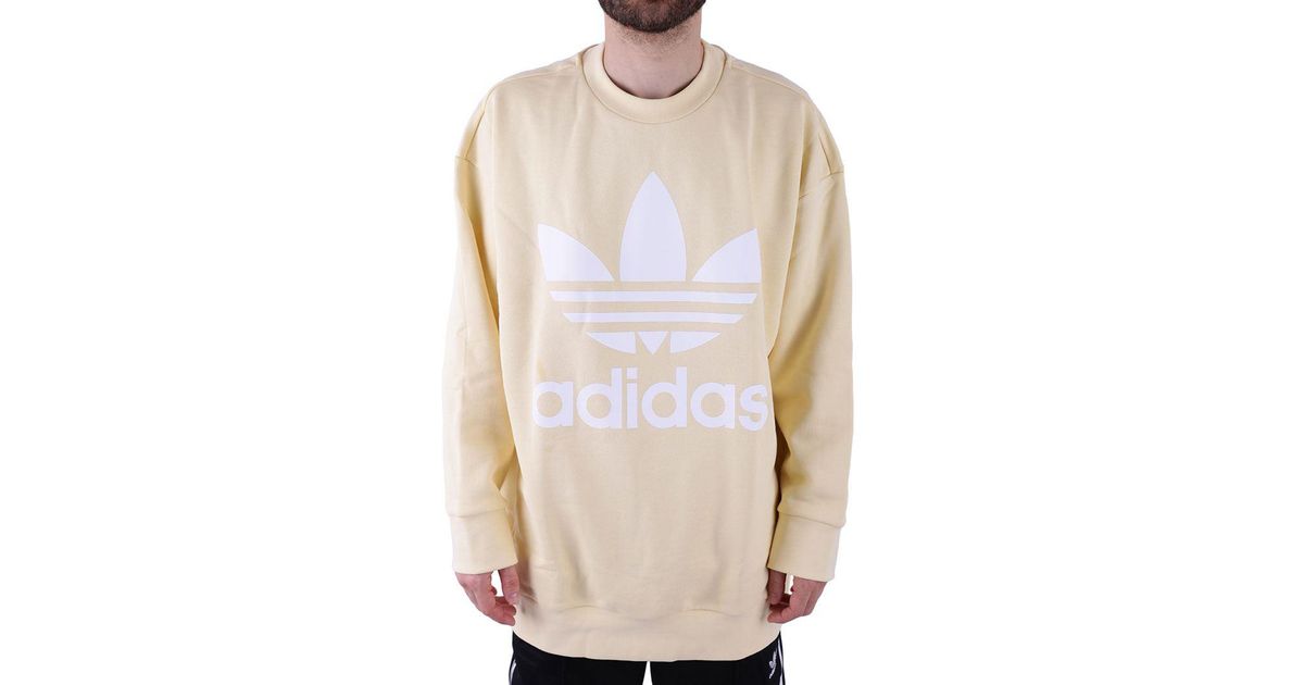 adidas yellow crew neck