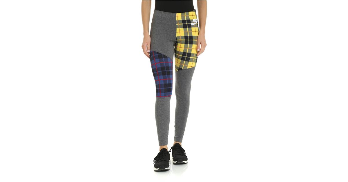 plaid nike leggings