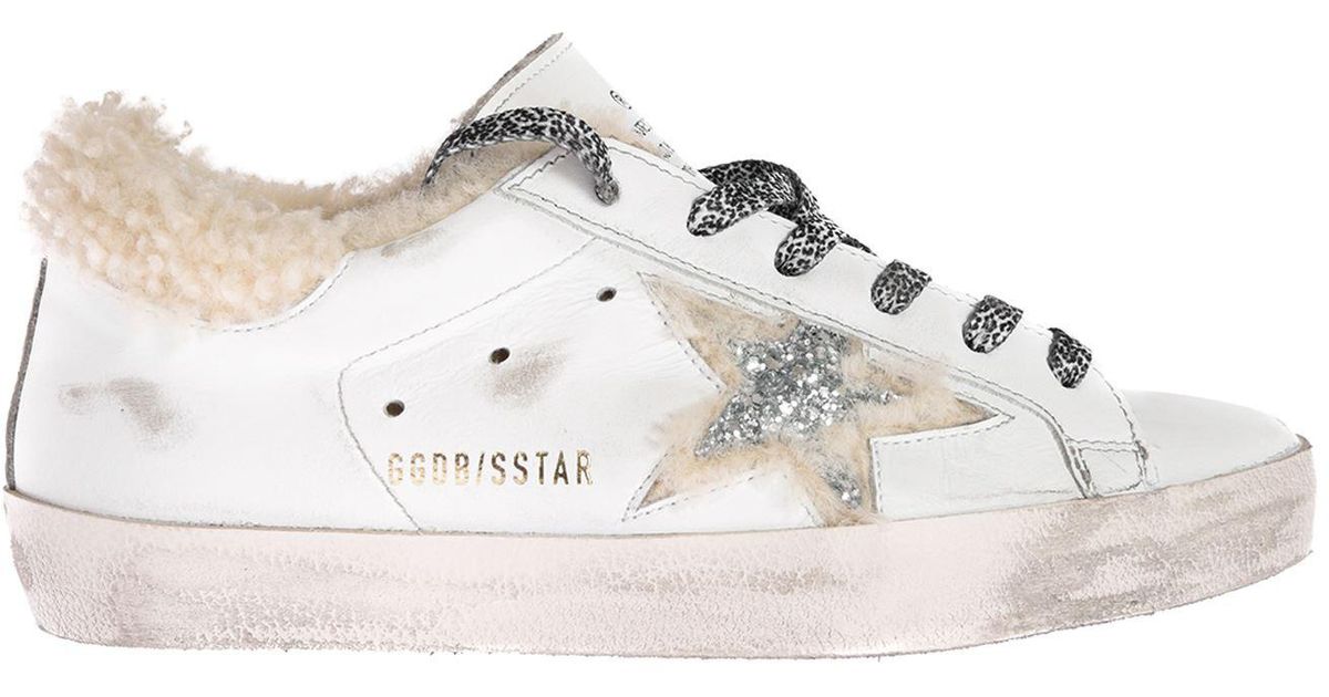 superstar sabot sneakers with shearling insert