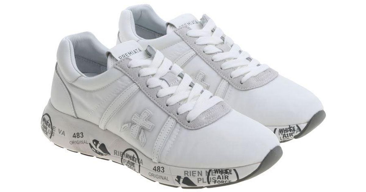 Premiata Leather White Mattew Sneakers - Lyst