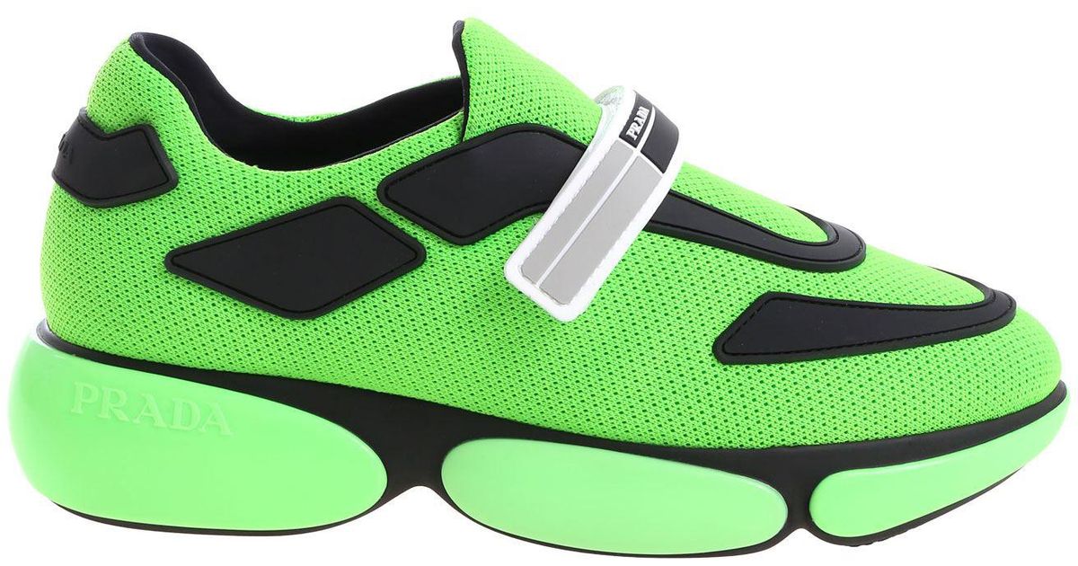 green prada shoes