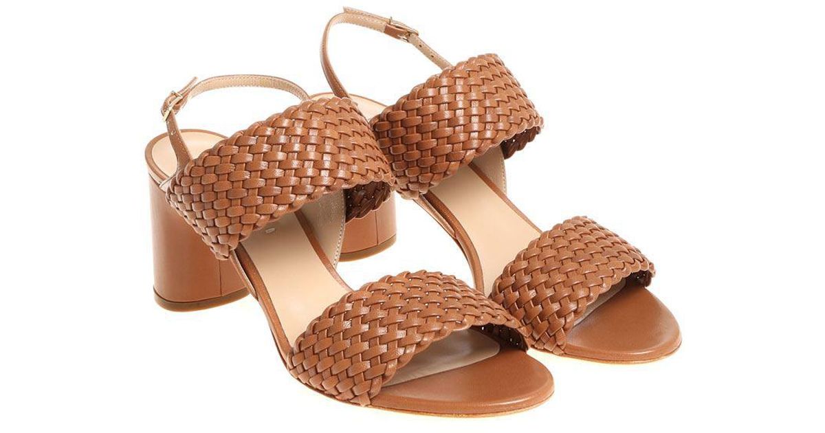 braided leather sandals