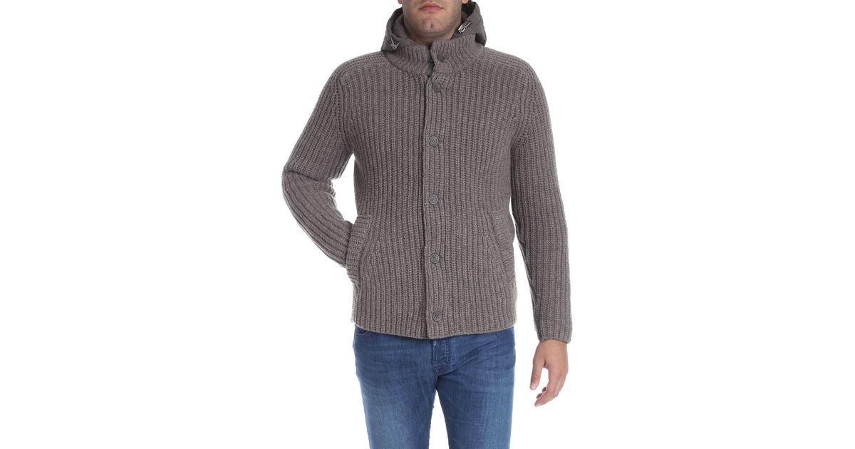 herno cashmere cardigan mens