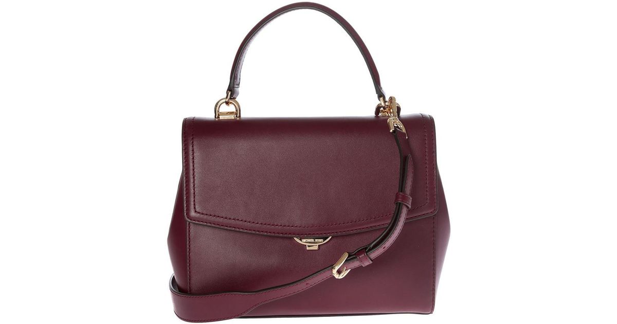 burgundy handbag