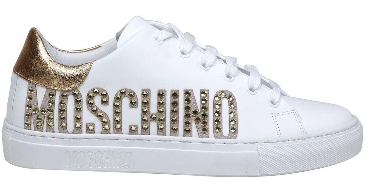 moschino sneakers gold
