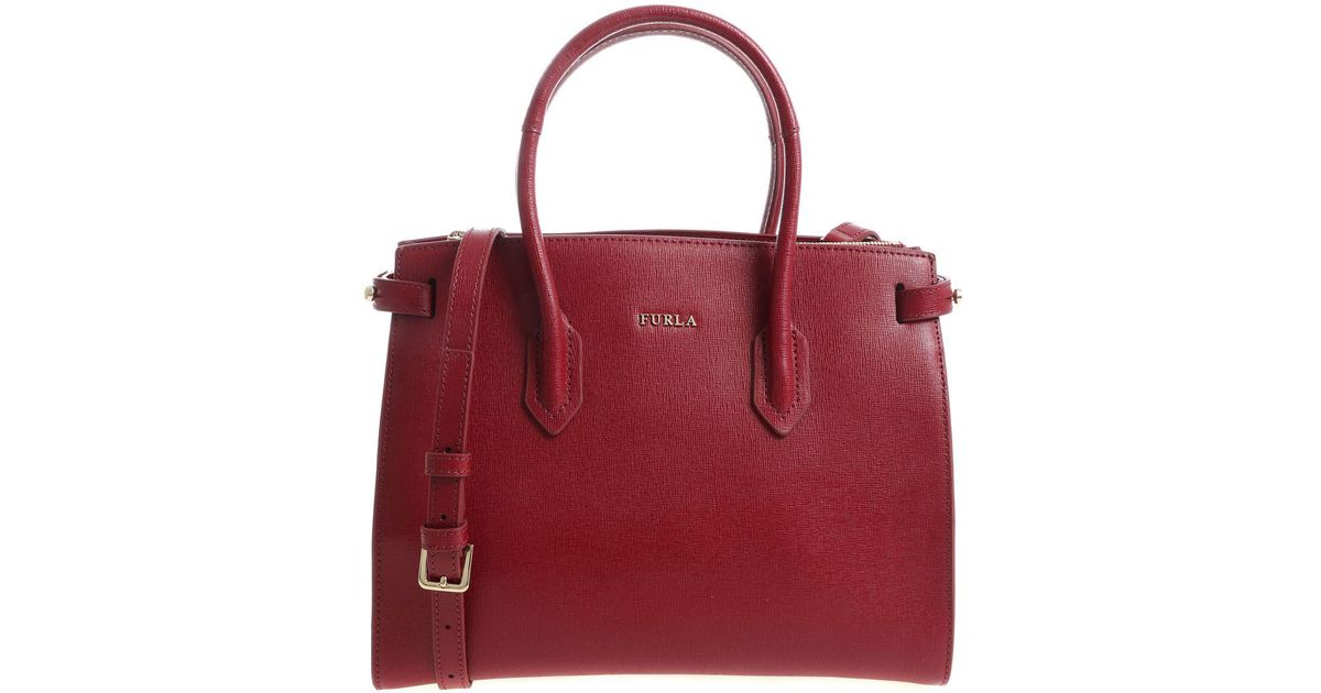burgundy tote