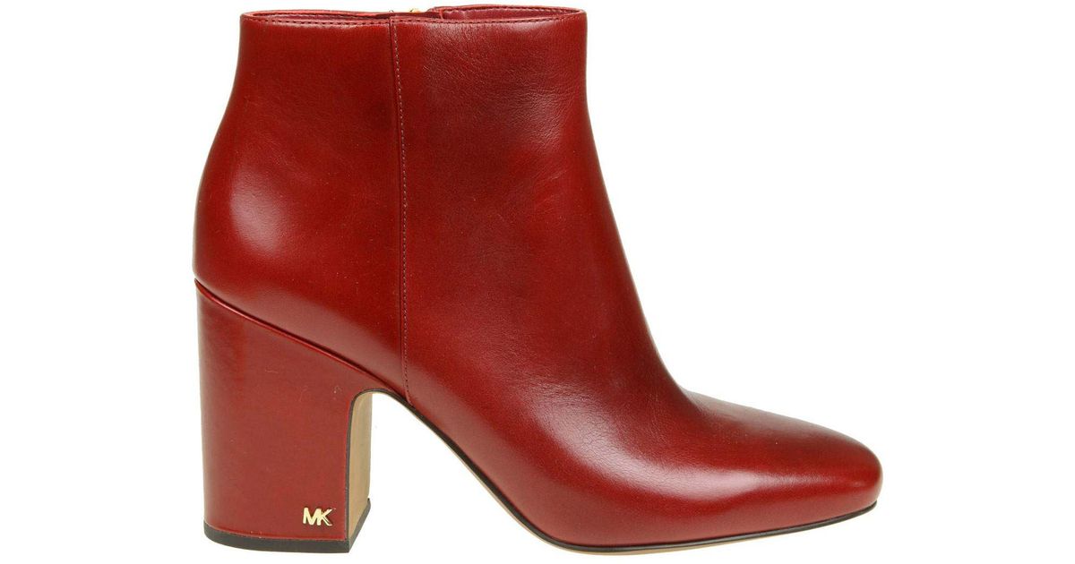 red mk boots