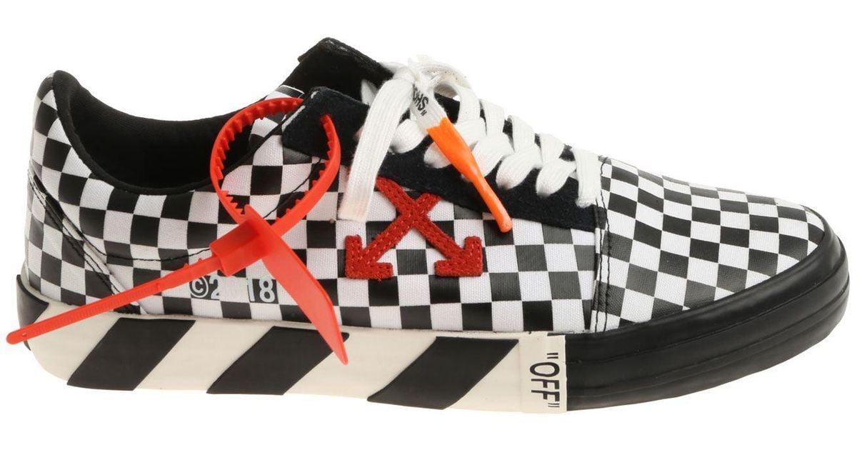 white checkered low top sneakers cheap 