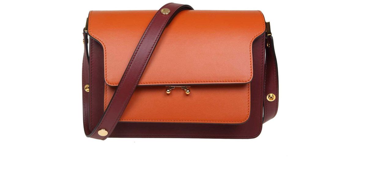 marni trunk orange