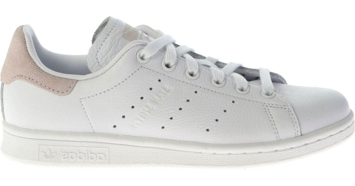 adidas originals stan smith trainers in white and pink