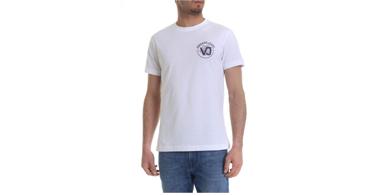 versace jeans white t shirt