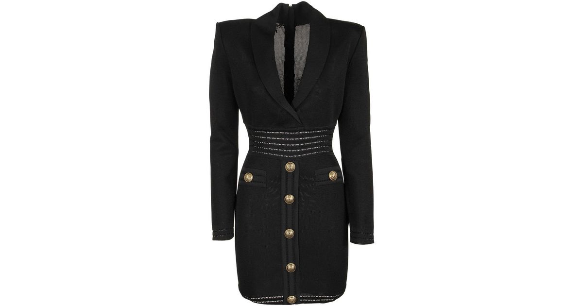 balmain blazerkleid
