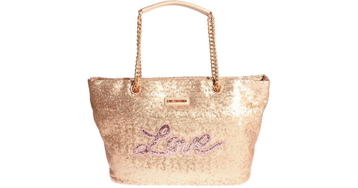 love moschino sequin bag