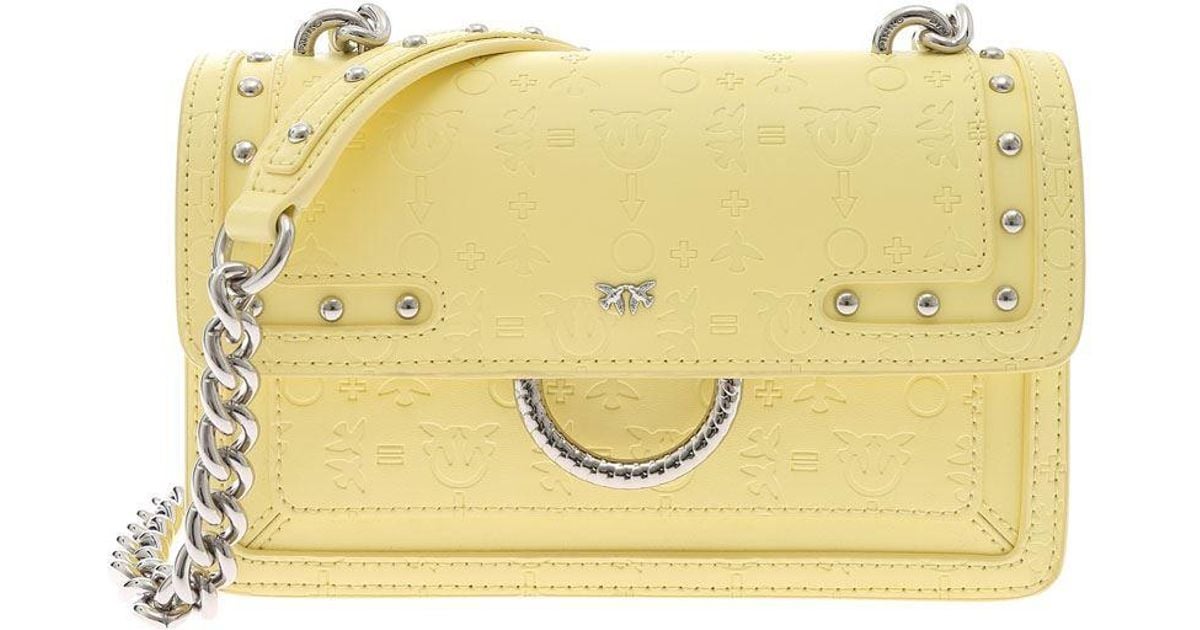 pinko yellow bag