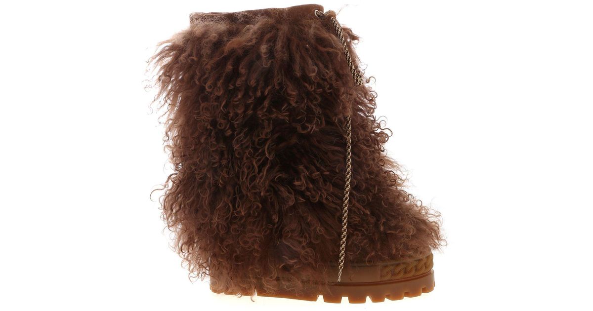 casadei fur boots