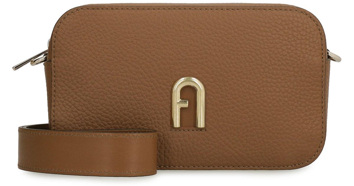 Furla Primula Leather Crossbody Bag in Brown Lyst