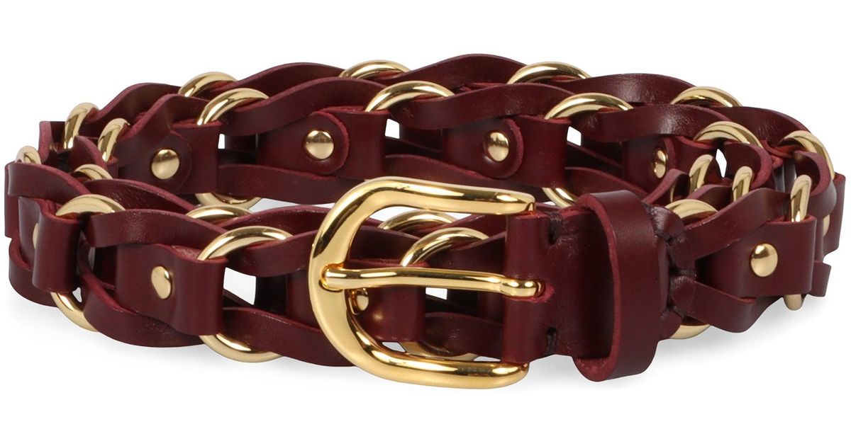 Ceinture En Cuir Véritable Fait Main – Motif Roses, Multi-couleur, Taille M, Large, Occasion Excellente