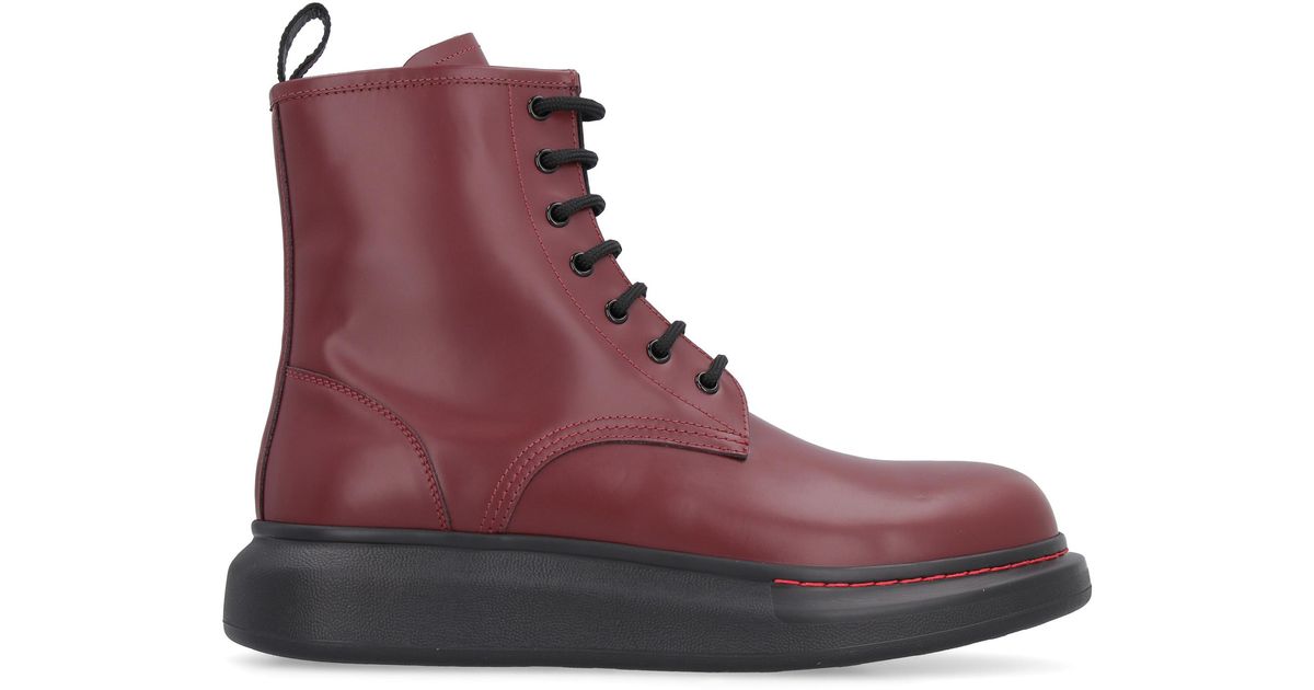 alexander mcqueen combat boots