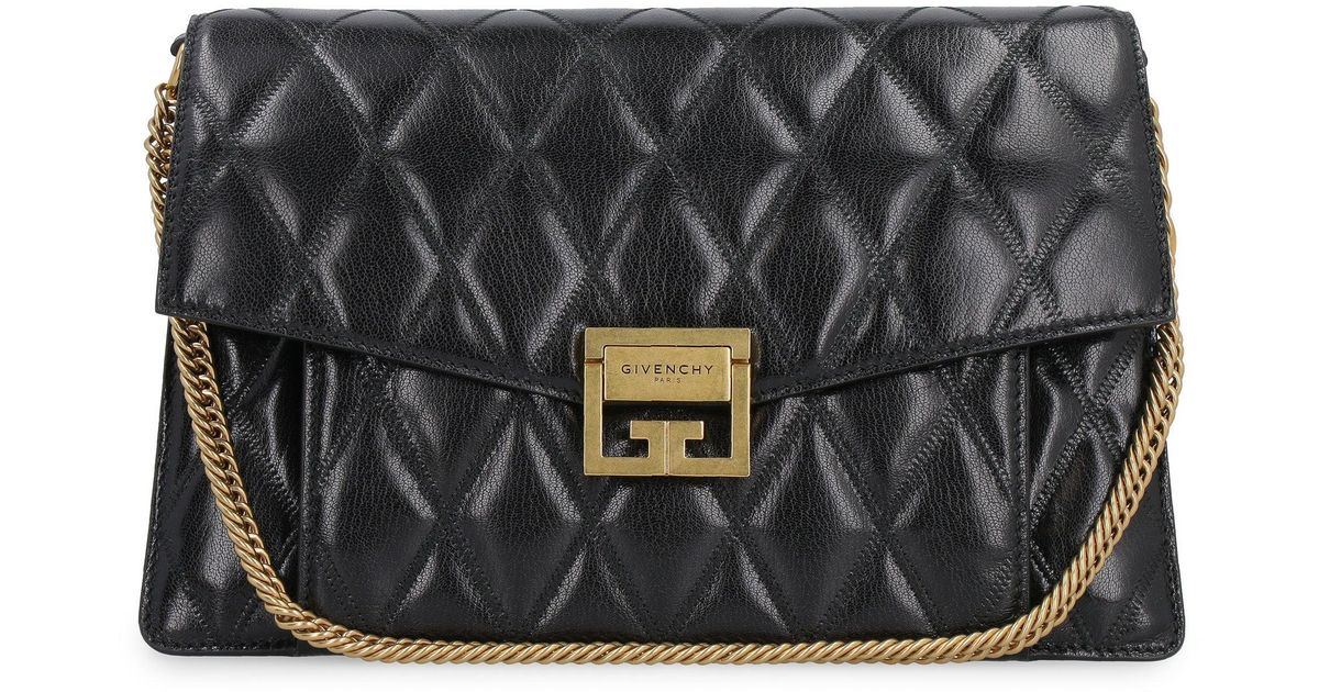 Givenchy Gv3 Quilted Leather Bag in Black Lyst
