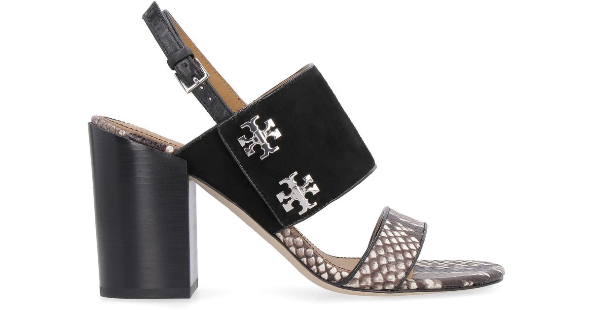 black snakeskin sandals