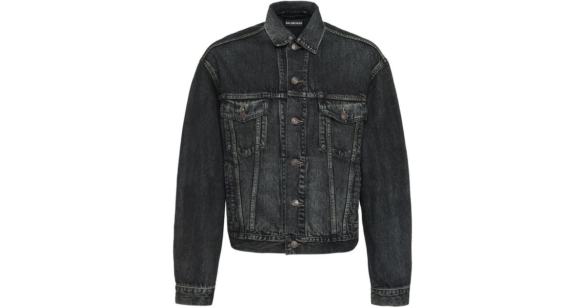 balenciaga jean jacket mens